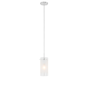 Függőlámpa Italux króm fehér üveg E27 MDF9489/1 small 1