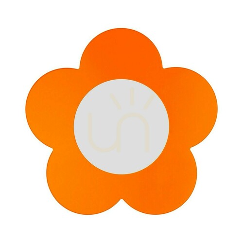Jelölje be Hellux Fiore LED gyerekszobai mennyezeti lámpa 204.41.18, narancssárga, 33 cm