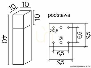 Kültéri állólámpa SU-MA Cube Max ezüst 40 cm CB-MAX 400 AL small 3