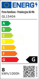 Kültéri fali lámpa SU-MA EVO GL15404 sötét szürke 8W LED kétirányú small 6