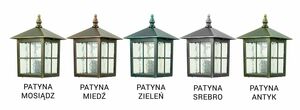 Kültéri fali lámpa SU-MA Velence K 1018 KW fekete patina öntött alumínium small 6