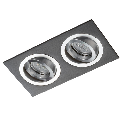 Jelölje be Fekete dupla downlight króm Alcazar 542.BC