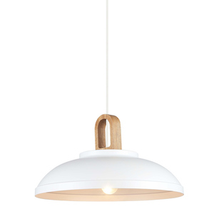 Italux Danito fehér fa LED E27 függőlámpa MDM3153/1L W small 0