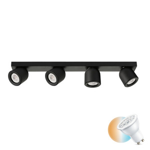 Italux Nuora fekete 4 pontú GU10 LED spotlámpa SPL-2855-4B-BL small 0