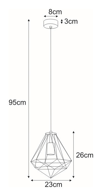 Kilátás Függő lámpa K-4018 a MARKO sorozatból Függő lámpa K-4018 a MARKO sorozatból