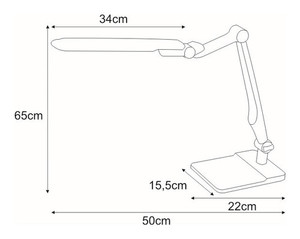 Asztali lámpa K-BL1207 ezüst a MICA sorozatból small 1