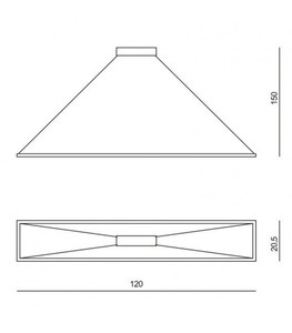 Ramko EDO LED függőlámpa 35W 3000K 1850lm 120x20 SKU 67030 small 3