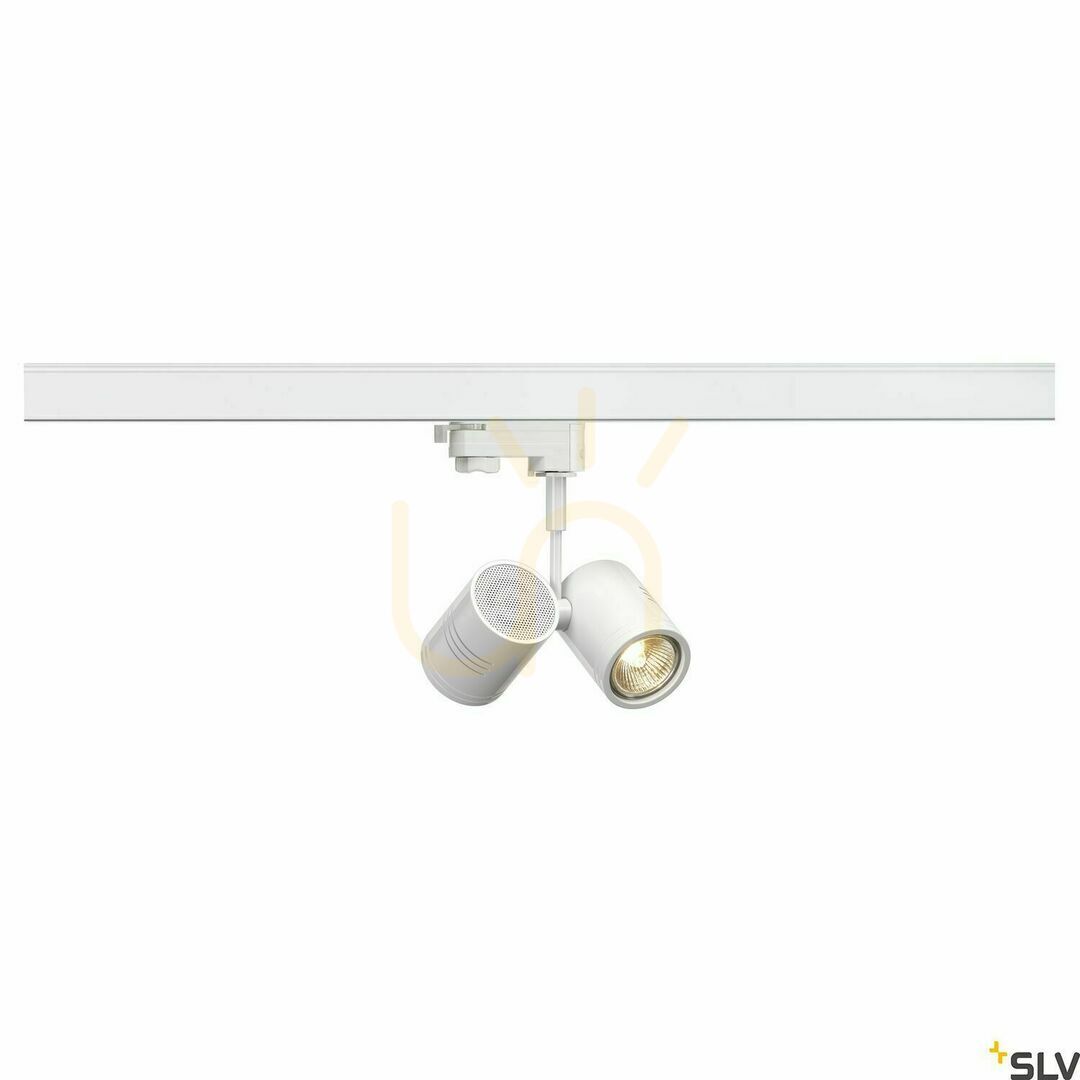 Előnézet Sínes spotlámpa SLV BIMA II 2xGU10 fehér 3 fázisú 152231 Sínes spotlámpa SLV BIMA II 2xGU10 fehér 3 fázisú 152231