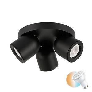 Italux Nuora 3 ágú GU10 LED spotlámpa fekete SPL-2855-3C-BL small 0