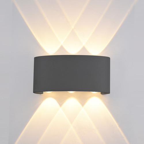 Jelölje be Kültéri fali lámpa Italux Ortelo fekete LED 6W IP54 OWL-451-3-BL