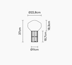 Fabbian Aérostat 37cm asztali lámpa - fekete króm - F27B01 24 small 5
