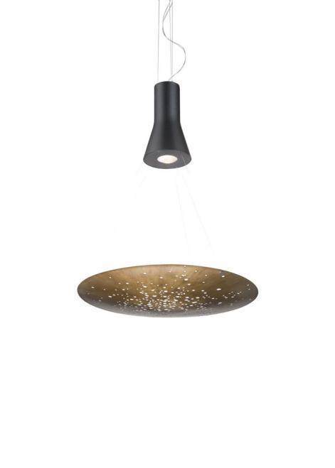 Kilátás Fabbian Lens F46 24W 60cm függőlámpa - Bronz - F46 A01 76 Fabbian Lens F46 24W 60cm függőlámpa - Bronz - F46 A01 76
