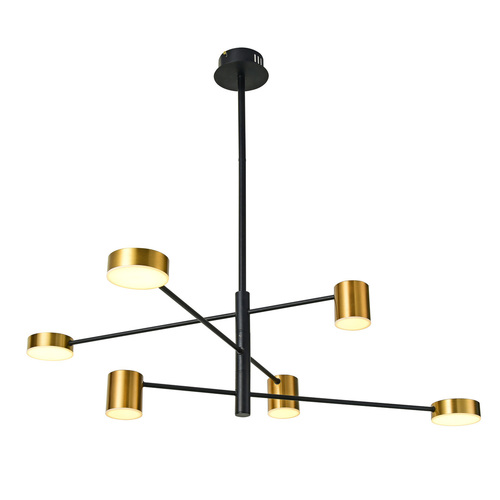 Jelölje be Italux LED függőlámpa fekete-arany 98,9 cm PND-16374-6-BK-GD-3K