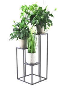 Virágtartó állvány JAKPOL Metallo 112 cm antracitszürke fém loft 4 virágnak small 2