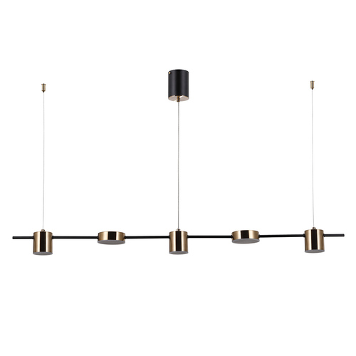Jelölje be Italux Remdal LED függőlámpa 30W 5-ös sárgaréz-fehér PND-16374-5-BK-3K