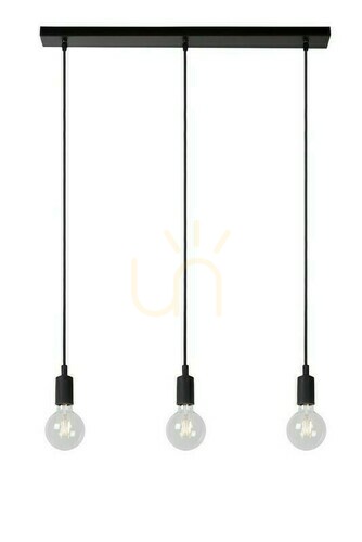 Jelölje be Függőlámpa Lucide FIX fekete 3xE27 LED dimmelhető 75 cm