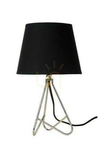 Jelölje be Asztali lámpa Lucide Gitta ezüst fekete 30 cm E14 LED 40 W