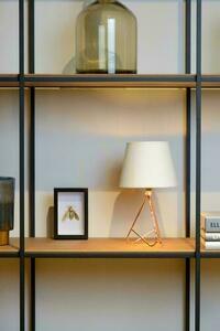 Asztali lámpa Lucide Gitta réz fehér búrával E14 30 cm 47500/81/17 small 2