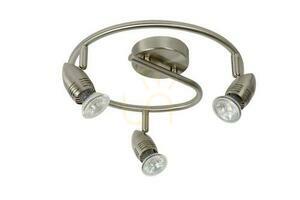 Mennyezeti spotlámpa Lucide CARO-LED szatén króm 3xGU10 3x5W 2700K Ø31 cm 13955/14/12 small 1