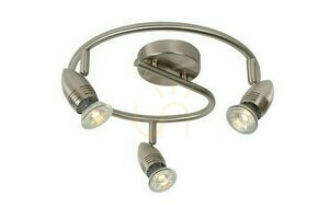 Mennyezeti spotlámpa Lucide CARO-LED szatén króm 3xGU10 3x5W 2700K Ø31 cm 13955/14/12 small 5