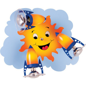 Hellux Słoneczko 5141408 gyerekszobai mennyezeti lámpa, 3×E14, többszínű small 0