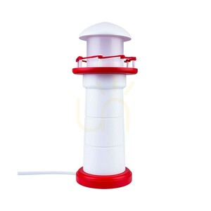 Hellux Latarnia 4113024 világítótorony alakú gyermek éjjeli lámpa, fehér-piros, 31 cm small 1
