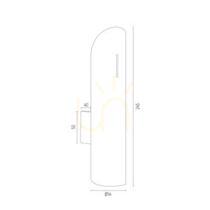 Fali lámpa Argon Akron sárgaréz G9 2x6W 1039 small 4