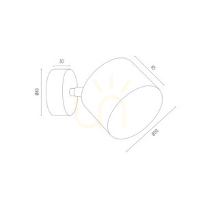Spotlámpa ARGON CLEVLAND fekete GU10 1x1W 4703 BZ small 3