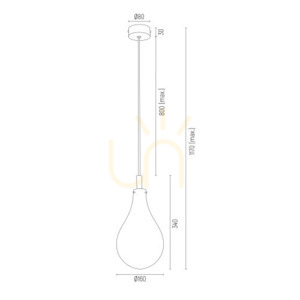 Függesztett lámpa ARGON OAKLAND füstös fekete G9 SKU 4716 small 4