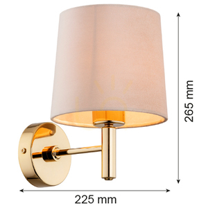 Fali lámpa ARGON Ponte Plus bézs sötét sárgaréz 4727 small 5