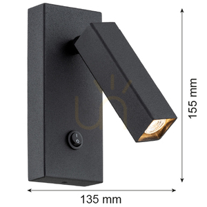 Fali lámpa ARGON ROCK fekete G9 1x6W 4723 small 2