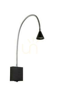 Lucide BUDDY fekete fali lámpa LED 3W 4000K 300lm IP20 small 1