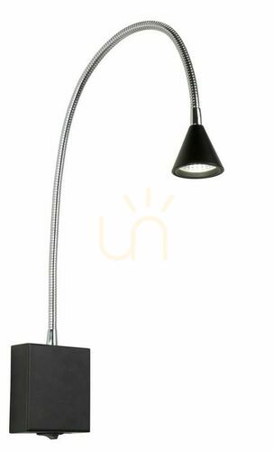 Jelölje be Lucide BUDDY fekete fali lámpa LED 3W 4000K 300lm IP20