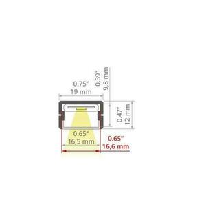 LED profil széles SILER Fehér lakkozott RAL9010 2m small 4