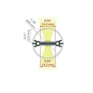 Kerek LED profil JAZ-DUO Eloxált ezüst e6-k1 2m small 6