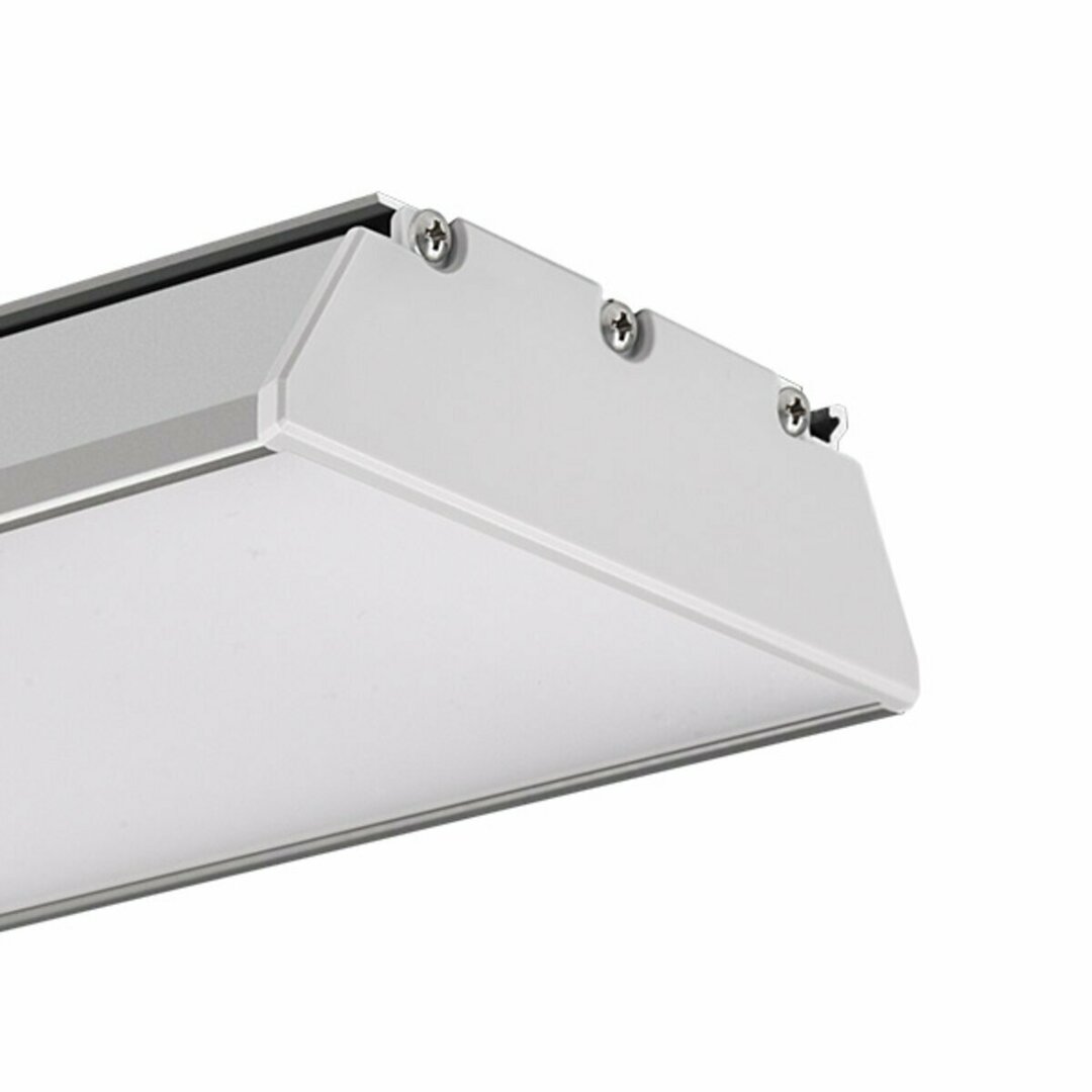 Kijelző OMODO-100 süllyesztett széles LED profil Ezüst eloxált 2m OMODO-100 süllyesztett széles LED profil Ezüst eloxált 2m