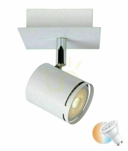 Jelölje be Lucide Rilou fehér LED GU10 mennyezeti spotlámpa 5W 320lm 3000K IP20 26994/05/31