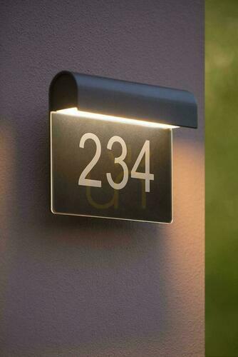 Jelölje be Kültéri fali lámpa Lucide THESI fekete LED 8W IP54 27881/06/30