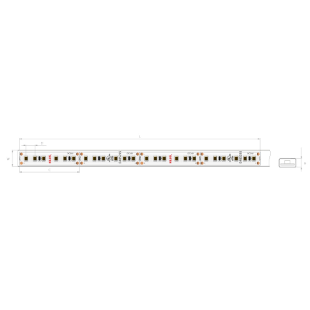 Jelölje be LED szalag WP-K-27-1220-24V 9,6W / m LED szalag WP-K-27-1220-24V 9,6W / m