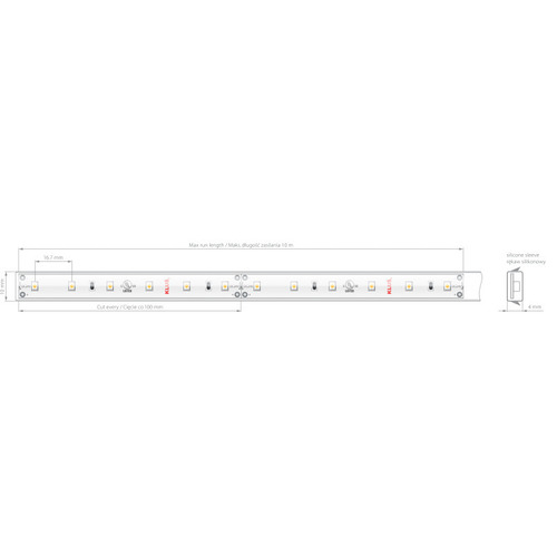 Jelölje be LED szalag 8KWP-K-40-1210-24V 4,8W / m