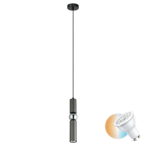 Italux Isidora fekete GU10 LED függőlámpa PND-14290-1-GR small 0