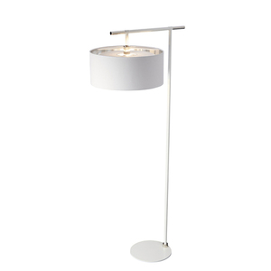 Balance 1 Light állólámpa - fehér és polírozott nikkel Elstead small 0