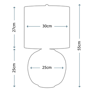 Blue Globe 1 Light asztali lámpa Elstead small 5