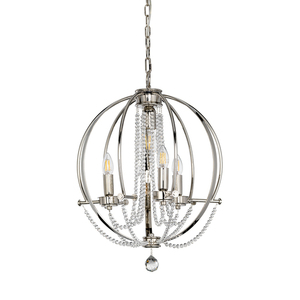 Cassie 4 Light Chandelier Elstead small 1