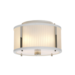 Corona 2 Light Pendant - fehér polírozott nikkel Elstead small 2