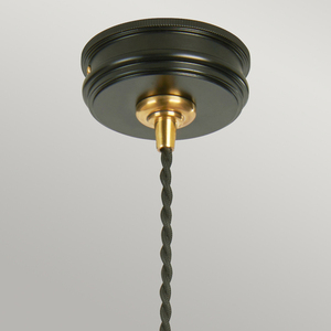 Douille 1 Light Pendant - fekete/polírozott sárgaréz Elstead small 1