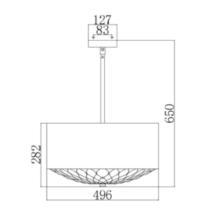 Botanic 4 Light Pendant Elstead small 1