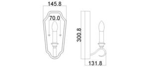 DeWitt 1 Light fali lámpa Elstead small 6