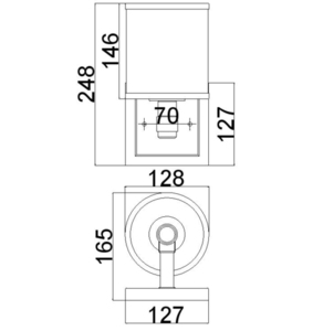 Prospect Park 1 Light Wall Light Elstead small 4