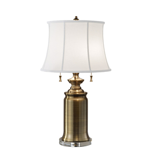 Állvány 2 fényű asztali lámpa - Bali Brass Elstead small 0
